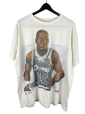 Vintage 90s Salem Sportswear Shaquille O’Neal Orlando Magic Shirt Size XL